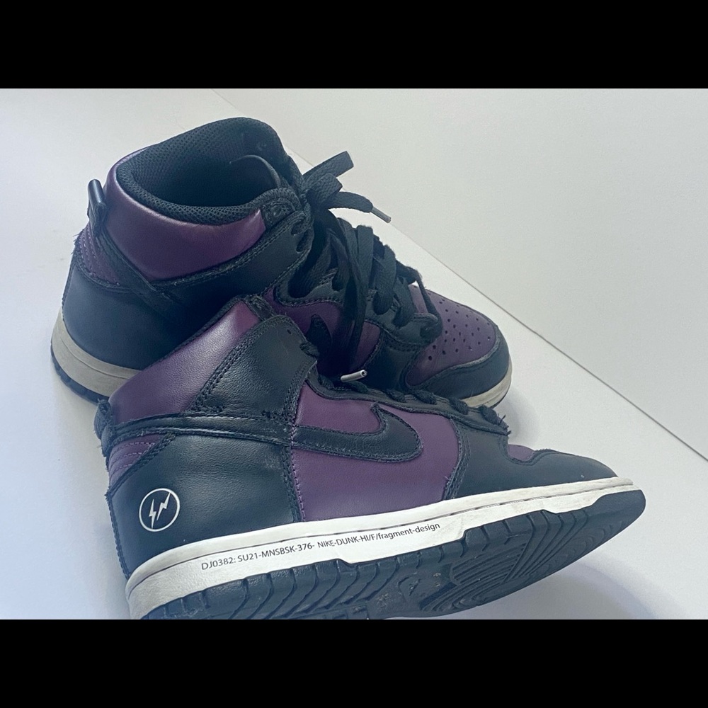 Nike Dunk Hi Fragment Design Dark Purple Black Us5